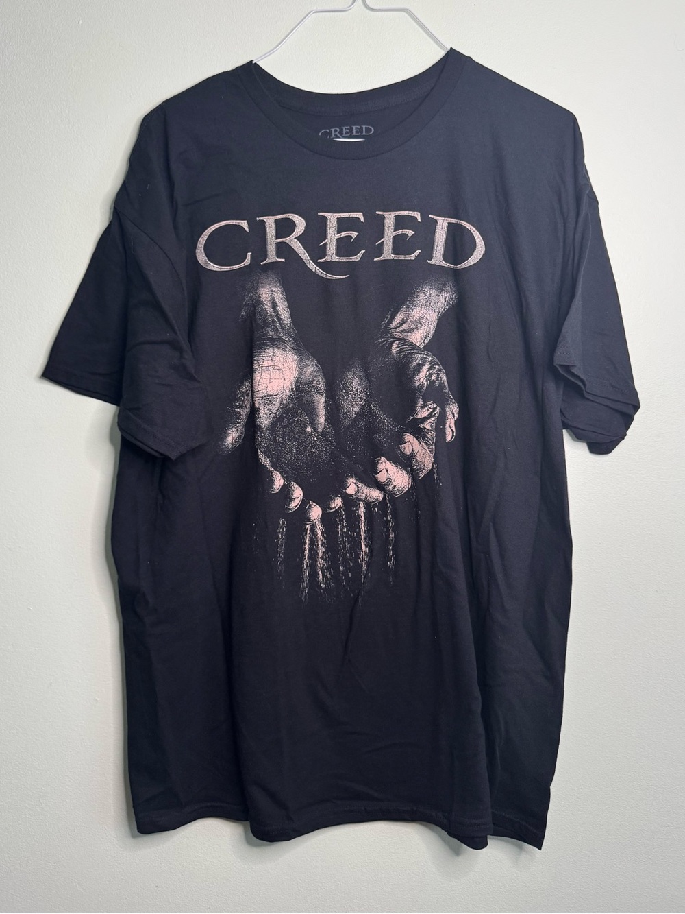 NWT Creed Men's Black Graphic T-Shirt (2XL)